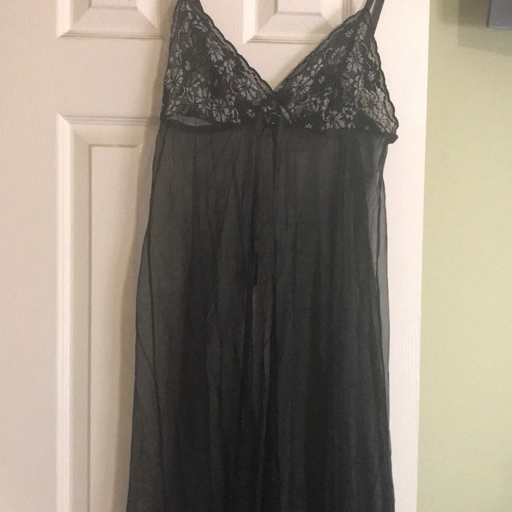 Black sheer lingerie
